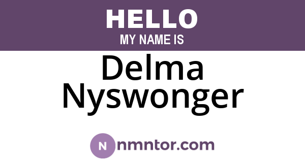 Delma Nyswonger