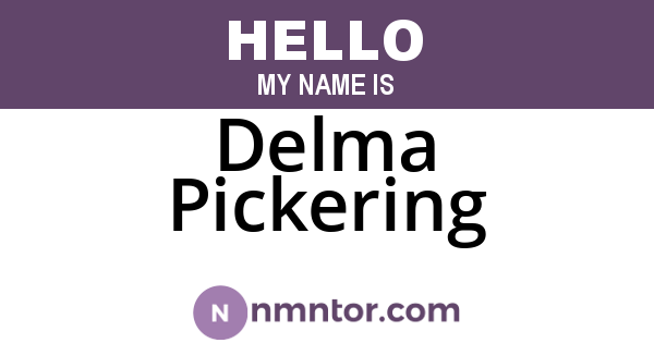 Delma Pickering