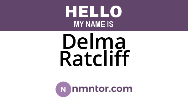 Delma Ratcliff