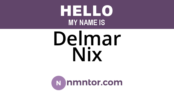 Delmar Nix