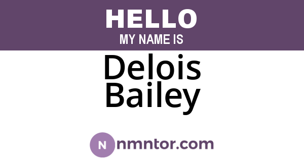 Delois Bailey