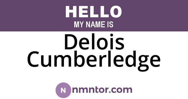 Delois Cumberledge