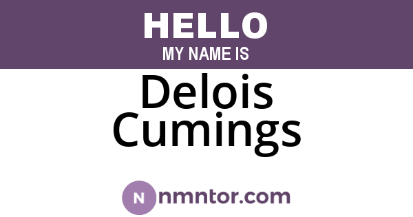 Delois Cumings