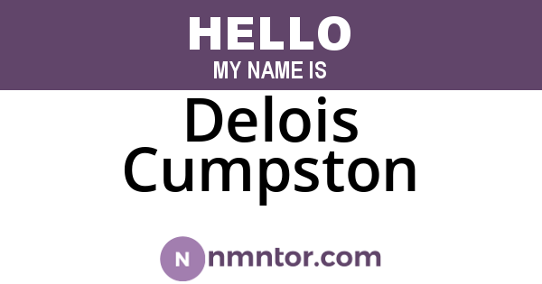 Delois Cumpston