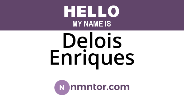 Delois Enriques