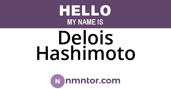 Delois Hashimoto
