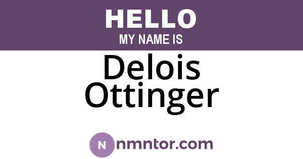 Delois Ottinger