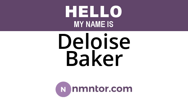 Deloise Baker
