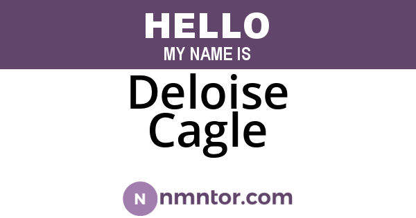 Deloise Cagle