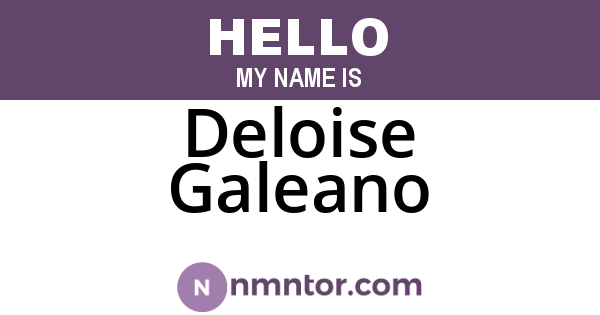 Deloise Galeano