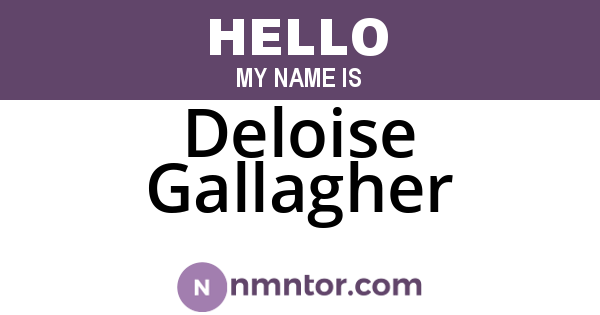 Deloise Gallagher