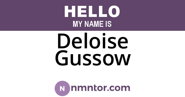Deloise Gussow
