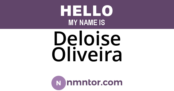 Deloise Oliveira