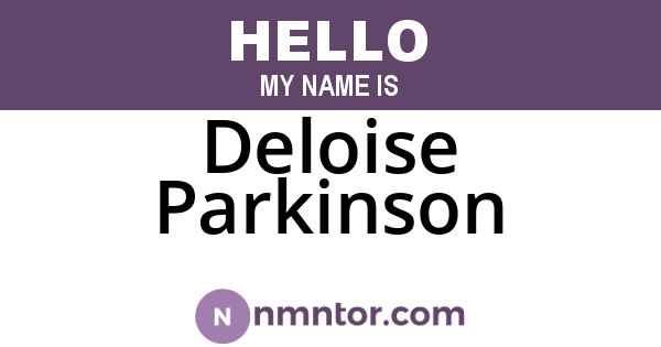 Deloise Parkinson