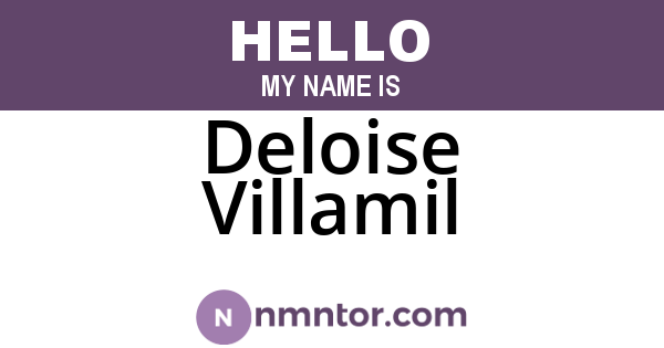 Deloise Villamil