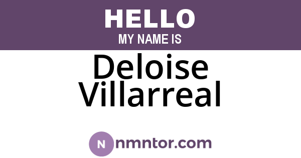 Deloise Villarreal