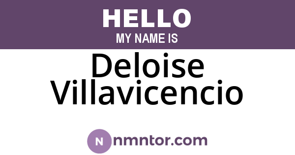 Deloise Villavicencio