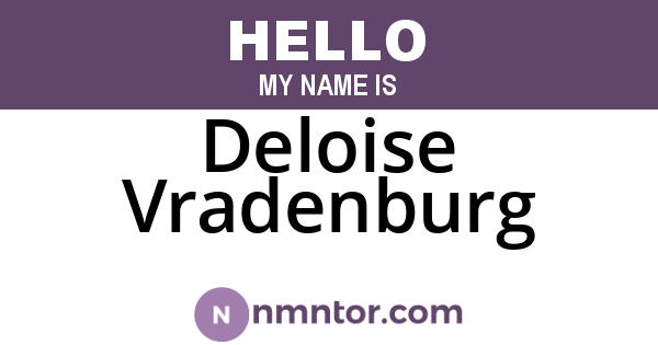 Deloise Vradenburg