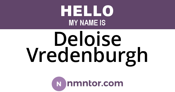 Deloise Vredenburgh