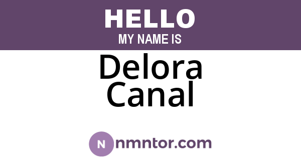 Delora Canal