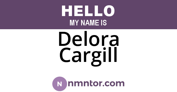 Delora Cargill