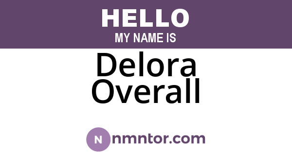 Delora Overall