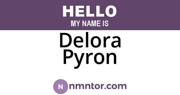 Delora Pyron