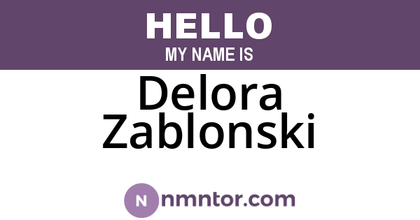 Delora Zablonski