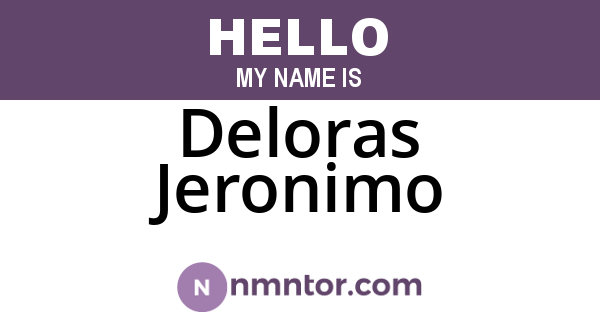 Deloras Jeronimo