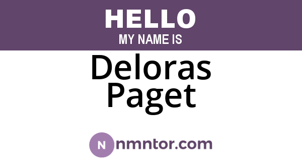 Deloras Paget