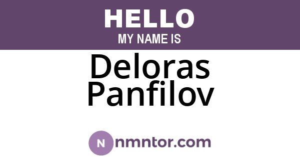 Deloras Panfilov