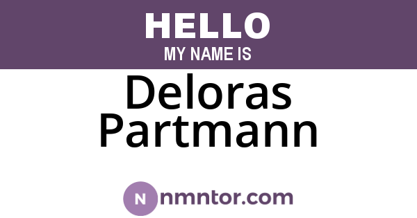 Deloras Partmann