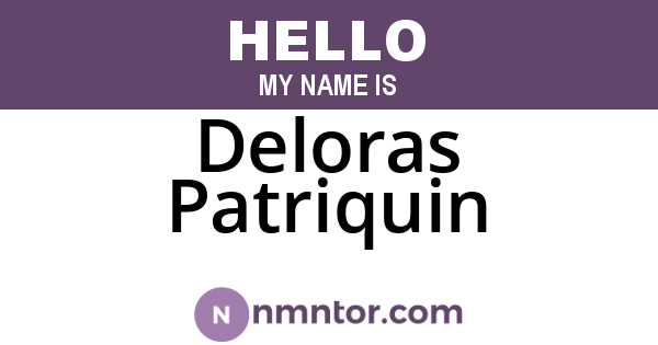 Deloras Patriquin