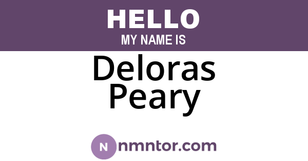 Deloras Peary