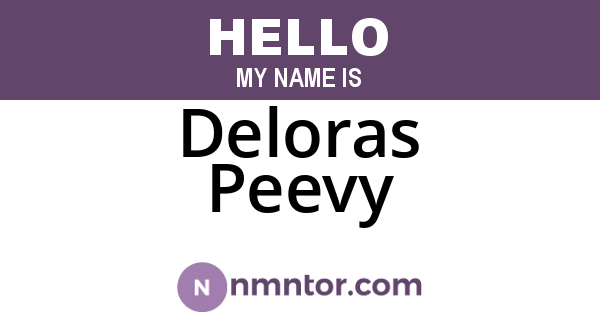 Deloras Peevy