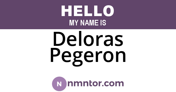 Deloras Pegeron