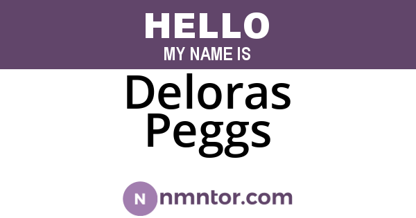 Deloras Peggs