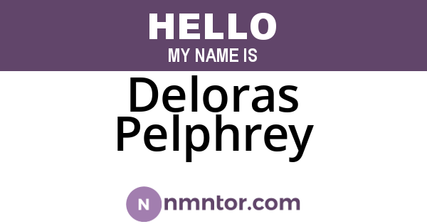 Deloras Pelphrey
