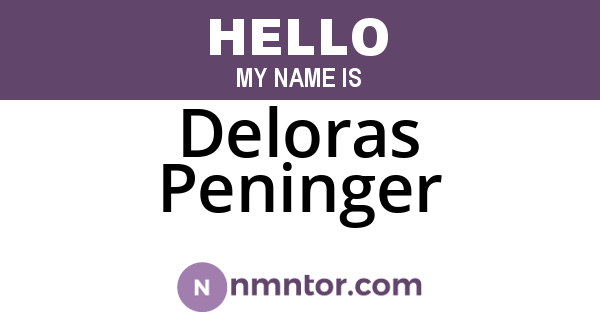 Deloras Peninger