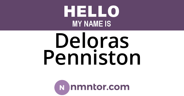 Deloras Penniston