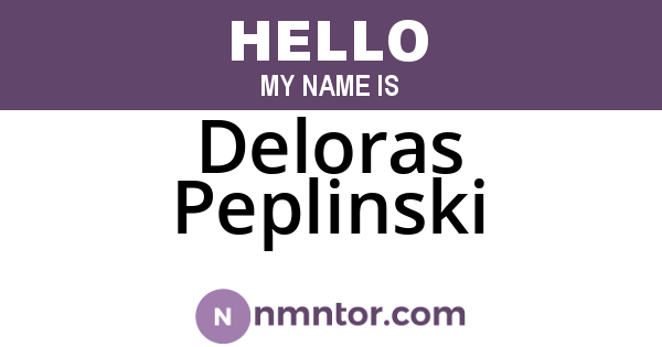Deloras Peplinski