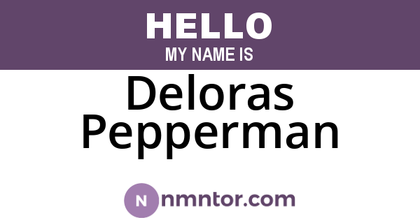 Deloras Pepperman