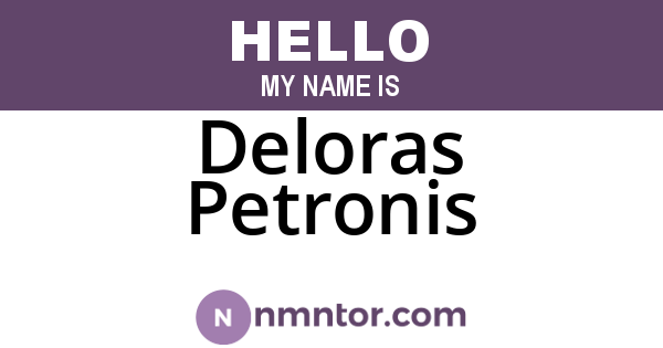 Deloras Petronis