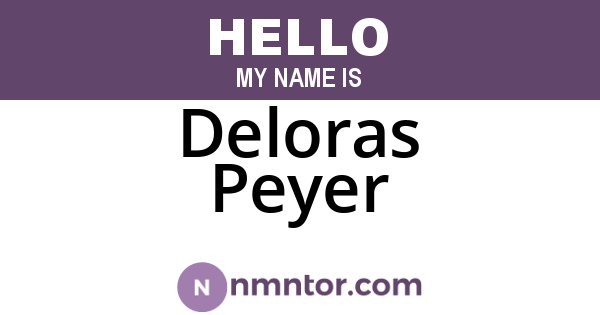 Deloras Peyer