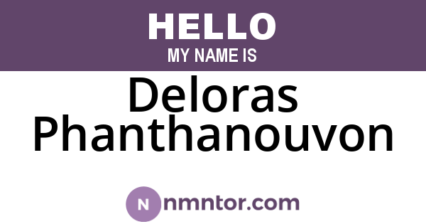 Deloras Phanthanouvon