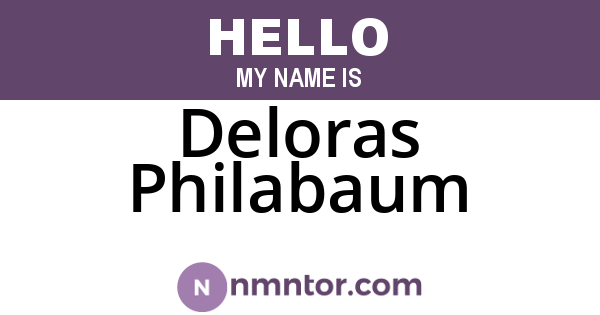 Deloras Philabaum