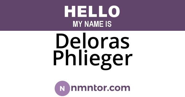 Deloras Phlieger