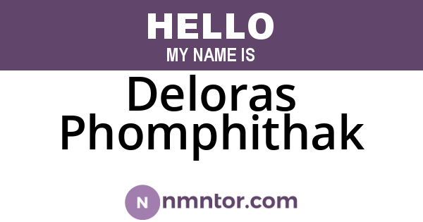 Deloras Phomphithak