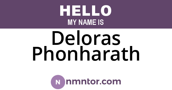 Deloras Phonharath