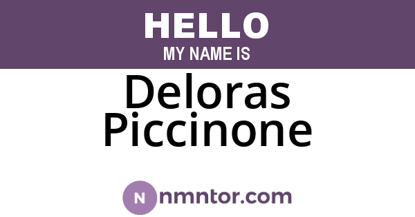 Deloras Piccinone